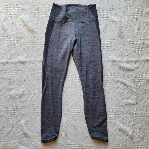 Lululemon Featherlight  Tight Heathered Black - Picture 2 of 11